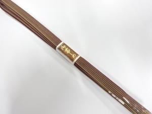 未使用品　正絹　帯留め用　手組三分紐